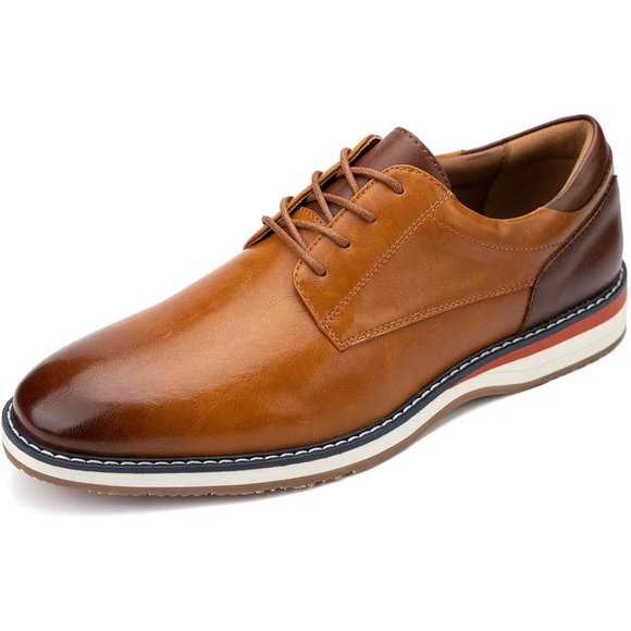 Men\'s Oxfords Brown Casual Dress Leather Lace Up for Men Business Oxford Shoes main image 6